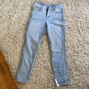 High rise straight leg jeans